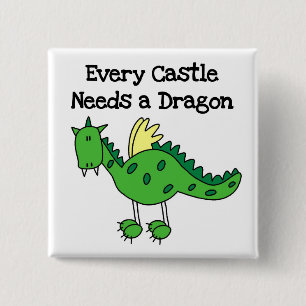 Chapa Cuadrada Dragon Castillo
