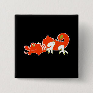 Chapa Cuadrada Dragón rojo