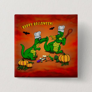 Chapa Cuadrada Dragones - Feliz Halloween ! Hoy cocinaré
