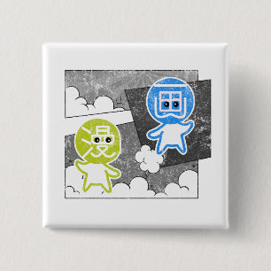 Chapa Cuadrada Dream & Draw – Manga × Illustration Cute Mascots