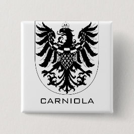 Chapa Cuadrada Ducado de Carniola Arte heráldico monocromo