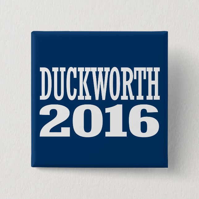 Chapa Cuadrada Duckworth - Tammy Duckworth 2016 (Anverso)