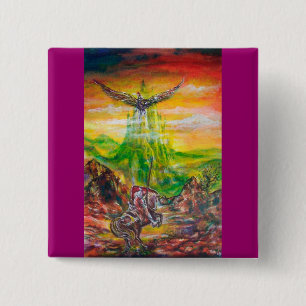 CHAPA CUADRADA DUEL MÁGICO ENTRE BRADAMANT Y NEGROMANCER