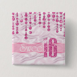 Chapa Cuadrada Dulce manteca satina Dieciséis ID260 rosa