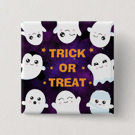 Chapa Cuadrada Dulces fantasmas de Halloween para pedir dulces