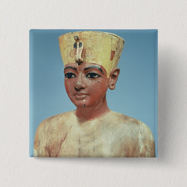 Chapa Cuadrada Dummy de llevar joven de Tutankhamun (Anverso)