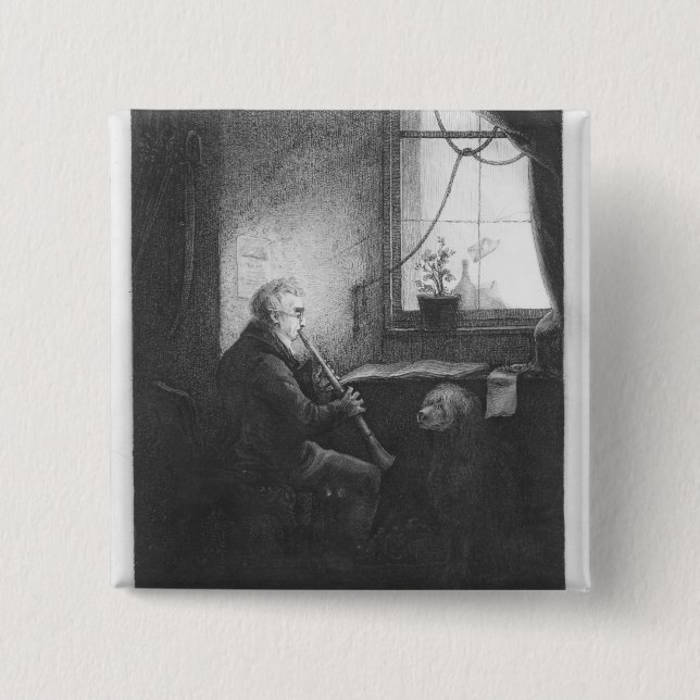 Chapa Cuadrada Duque Esterhazy Playing el Clarinet, 1809 (Anverso)