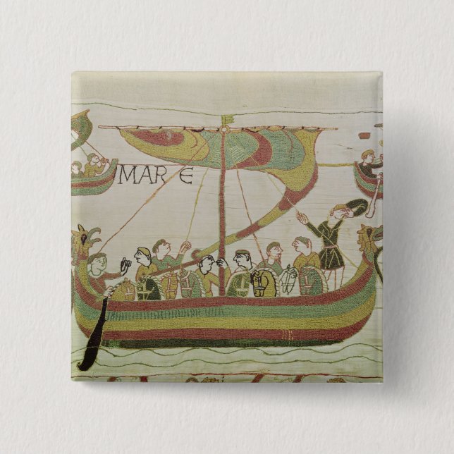 Chapa Cuadrada Duque Guillermo de Normandía cruza el mar (Anverso)