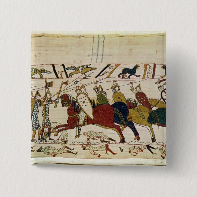 Chapa Cuadrada Duque Guillermo Exhorts sus tropas (Anverso)