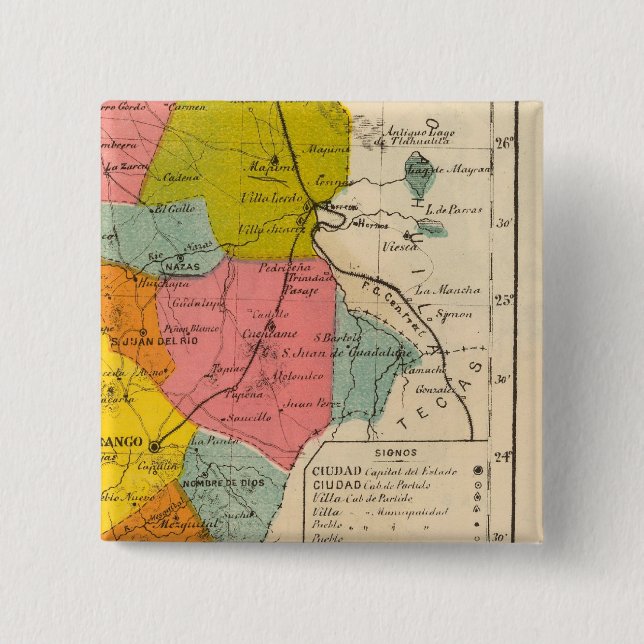 Chapa Cuadrada Durango, México (Anverso)