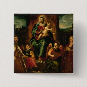 Chapa Cuadrada Dux Alvise Mocenigo y familia