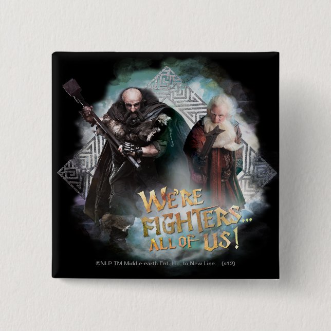 Chapa Cuadrada Dwalin y Balin (Anverso)
