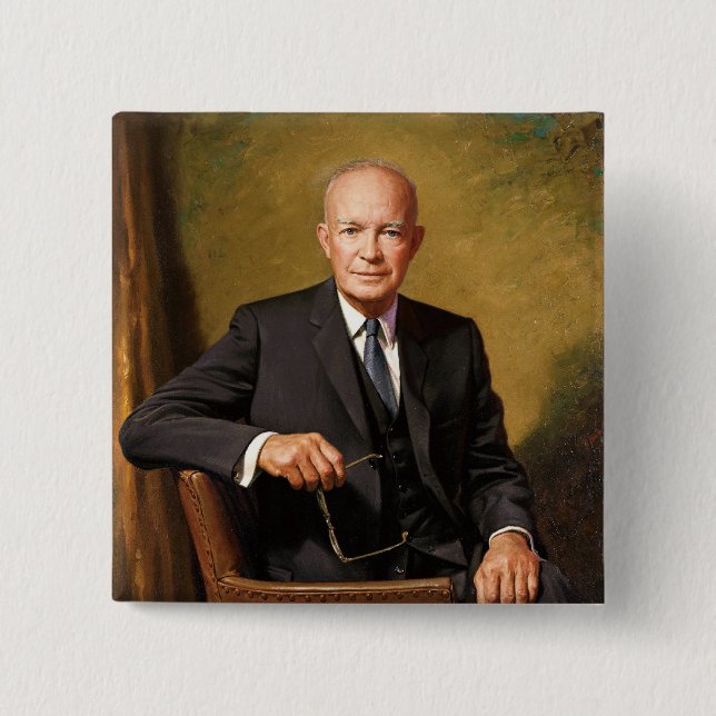 Chapa Cuadrada Dwight D. Eisenhower (Anverso)