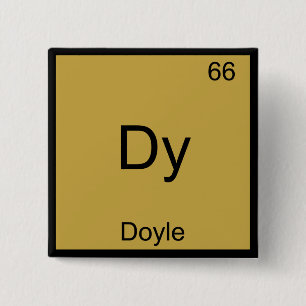 Chapa Cuadrada Dy - Doyle Divertido elemento de química símbolo T