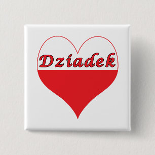 Chapa Cuadrada Dziadek Corazón Polaco
