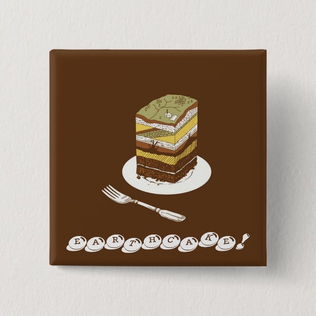 CHAPA CUADRADA EARTHCAKE! (Anverso)