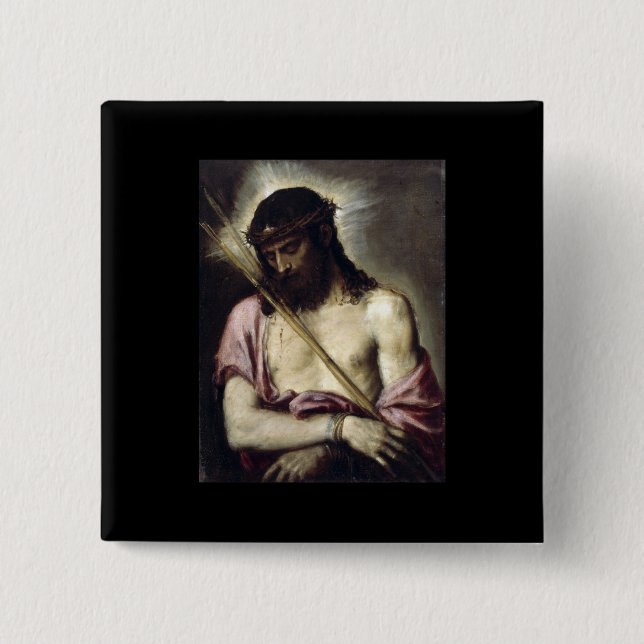 Chapa Cuadrada Ecce Homo - Tiziano - 1558 (Anverso)