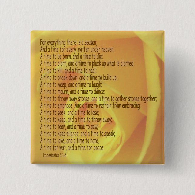 CHAPA CUADRADA ECCLESIASTICS 3:1-8 3 (Anverso)