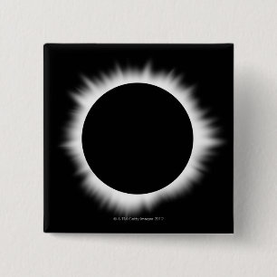Chapa Cuadrada Eclipse solar con Corona