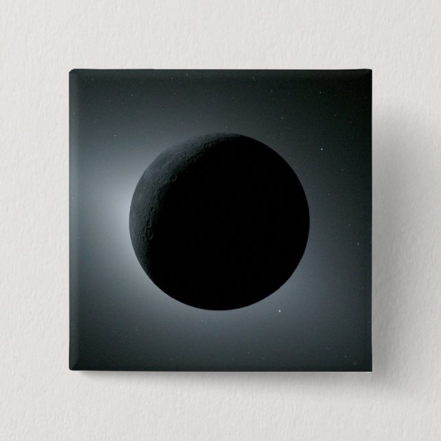 Chapa Cuadrada Eclipse total de Sol Artemis II (Anverso)
