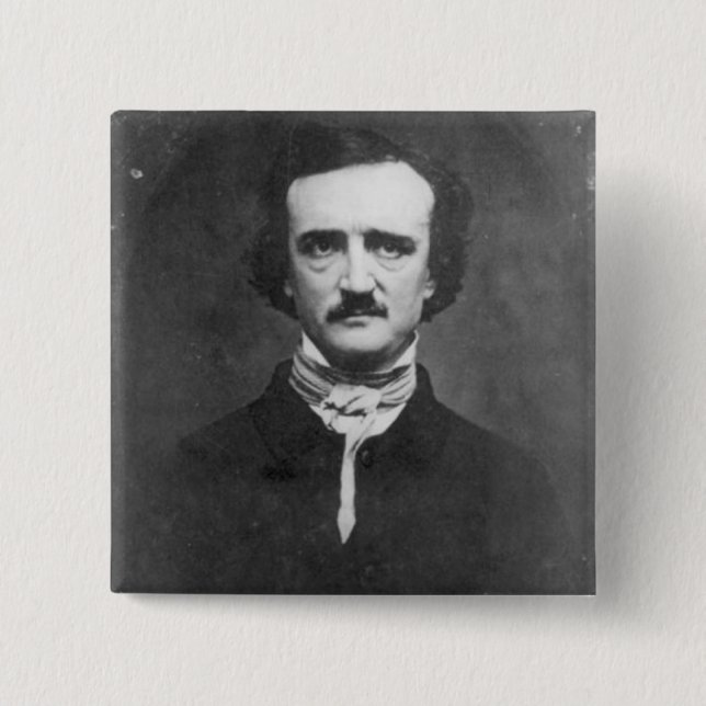 Chapa Cuadrada Edgar Allan Poe-1848 (Anverso)