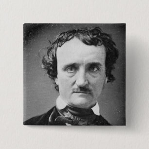 Chapa Cuadrada Edgar Allan Poe ~ Retrato 1849