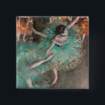 Chapa Cuadrada Edgar Degas - Bailarina balancín / bailarina en ve<br><div class="desc">Bailarina de balanceo / bailarina en verde (vertes Danseuses basculant / Danseuses) - Edgar Degas,  Pastel y Gouache en papel,  1877-1879</div>