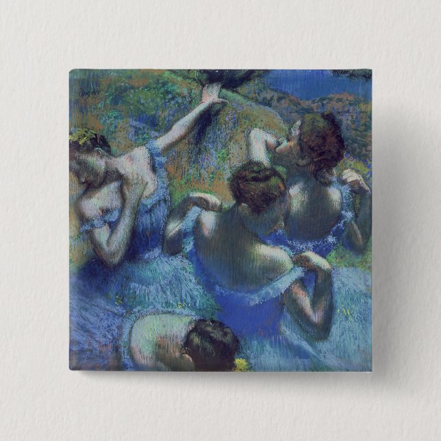 Chapa Cuadrada Edgar Degas| Bailarines azules, c.1899 (Anverso)