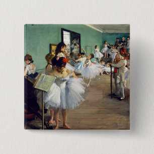 Chapa Cuadrada Edgar Degas - La Clase de Baile