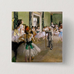 Chapa Cuadrada Edgar Degas La Clase De Baile