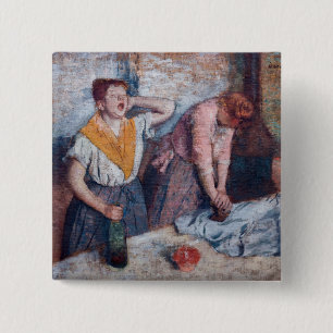 Chapa Cuadrada Edgar Degas - Mujeres planchando