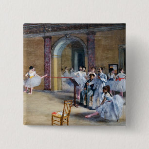 Chapa Cuadrada Edgar Degas - Salón de baile, Ópera rue Le Peletie