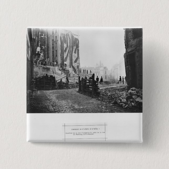 Chapa Cuadrada Edificio de la avenida de l'Opera (Anverso)