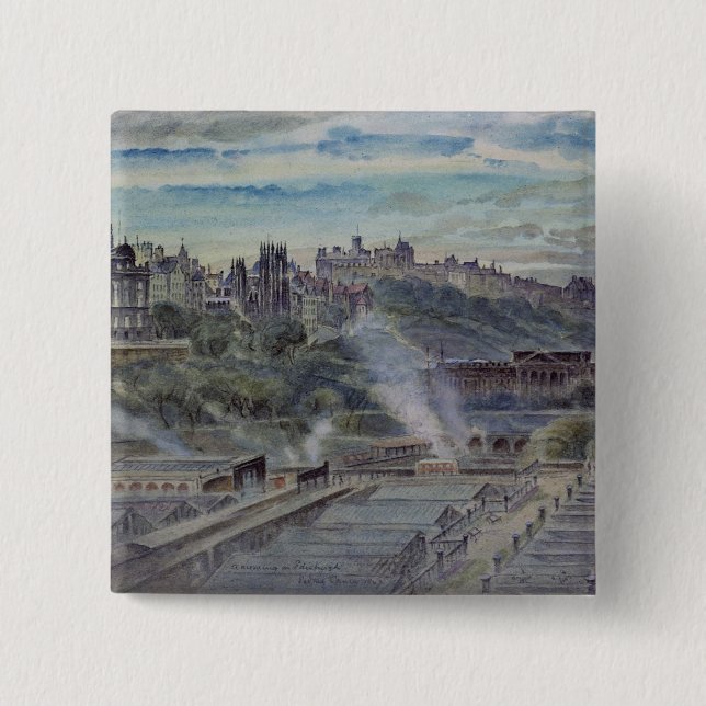 Chapa Cuadrada Edimburgo de la capilla de St Anthony cercano (Anverso)