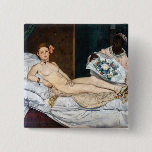 Chapa Cuadrada Edouard Manet - Olympia