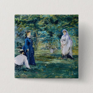 Chapa Cuadrada Edouard Manet - Un juego de croquet