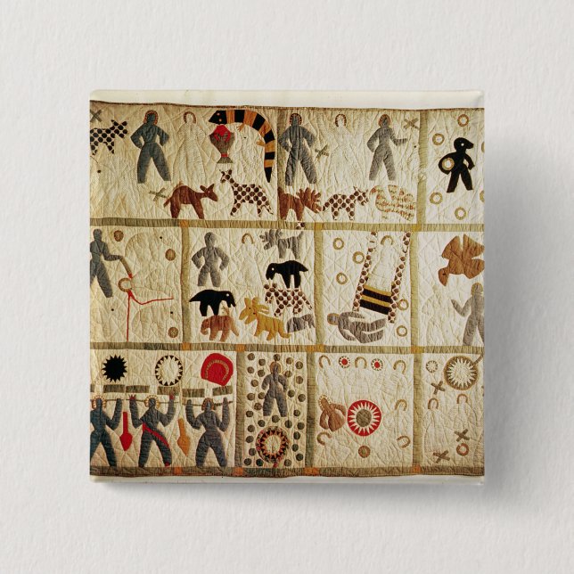 Chapa Cuadrada Edredón bíblico, Virginia (Anverso)