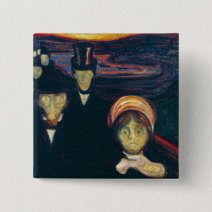 Chapa Cuadrada Edvard Munch - Ansiedad