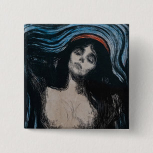 Chapa Cuadrada Edvard Munch - Madonna Litografía