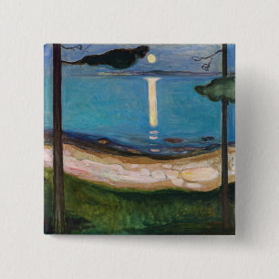 Chapa Cuadrada Edvard Munch - Moonlight