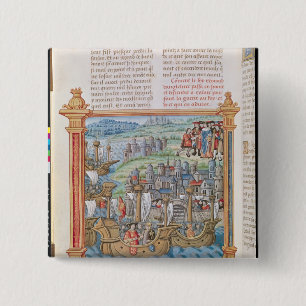 Chapa Cuadrada Edward IV del aterrizaje de Inglaterra en Calais