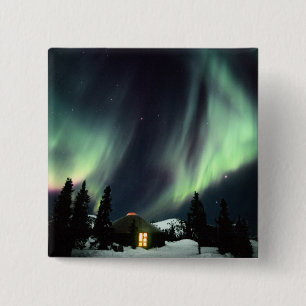 Chapa Cuadrada EE. UU., Alaska, Chena Hot Springs. Aurora