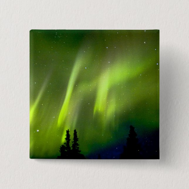 Chapa Cuadrada EE.UU., Alaska, Chena Hot Springs. Aurora 3 (Anverso)