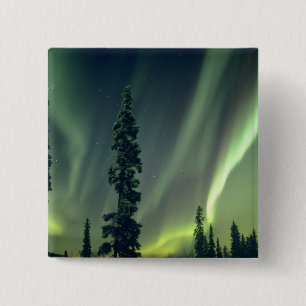 Chapa Cuadrada EE. UU., área de Fairbanks, Alaska central, Aurora