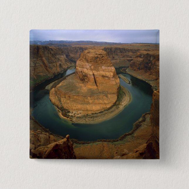 Chapa Cuadrada EE.UU., Arizona. Doble herradura de herradura most (Anverso)