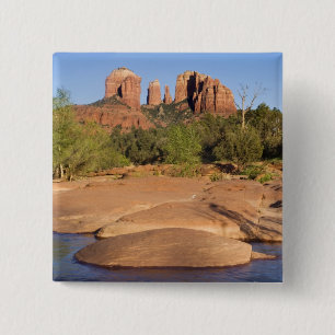 Chapa Cuadrada EE. UU., AZ, Cathedral Rocks en Red Rock Crossing