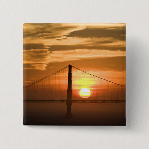 Chapa Cuadrada EE. UU. California. San Francisco. Puesta de sol