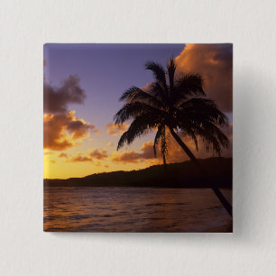 Chapa Cuadrada EE. UU., Hawái, Kauai, Amanecer colorido en un 2