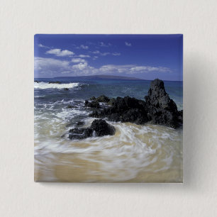 Chapa Cuadrada EE. UU., Hawái, Maui, Maui, Makena Beach, Surf