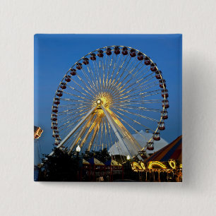 Chapa Cuadrada EE.UU., Illinois, Chicago, Cityscapes, Luz